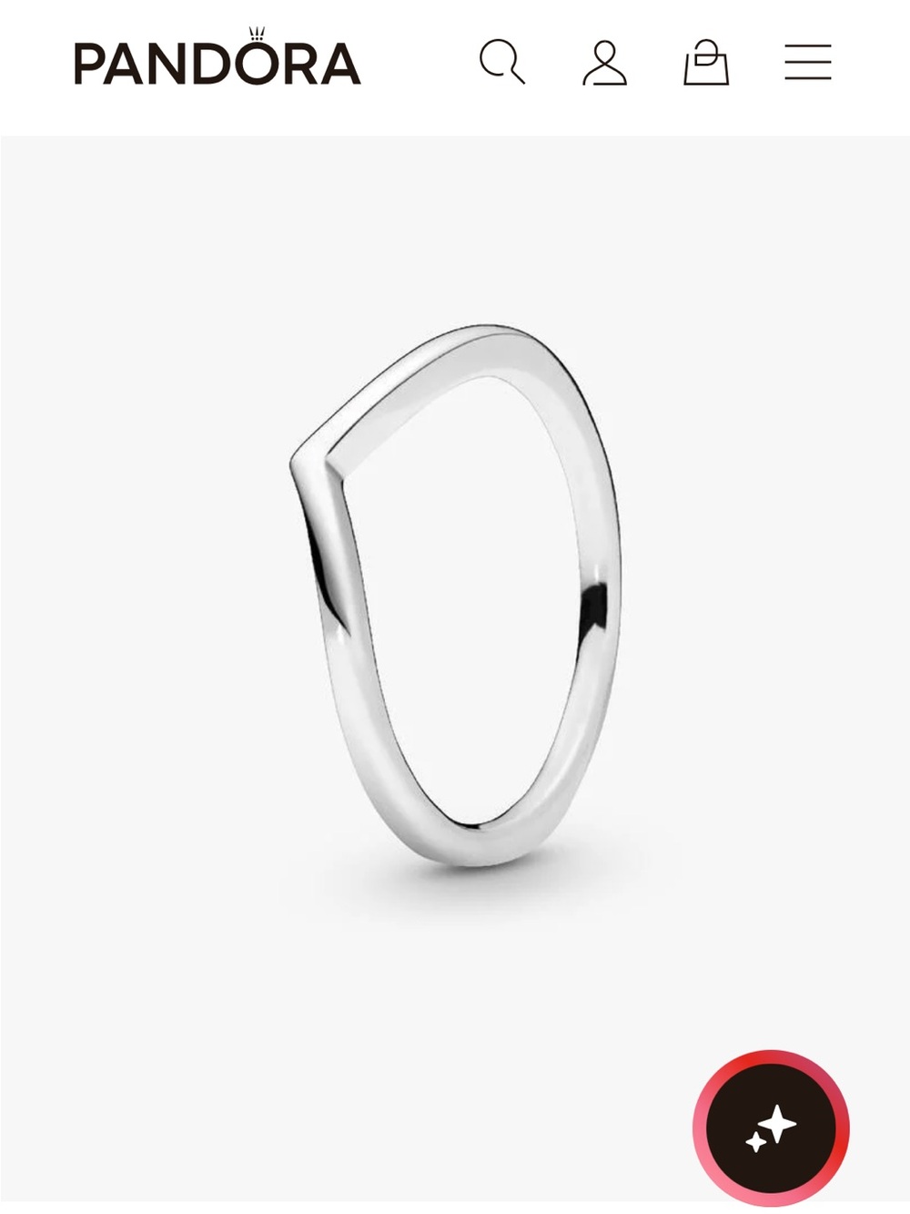 Pandora Wishbone Ring